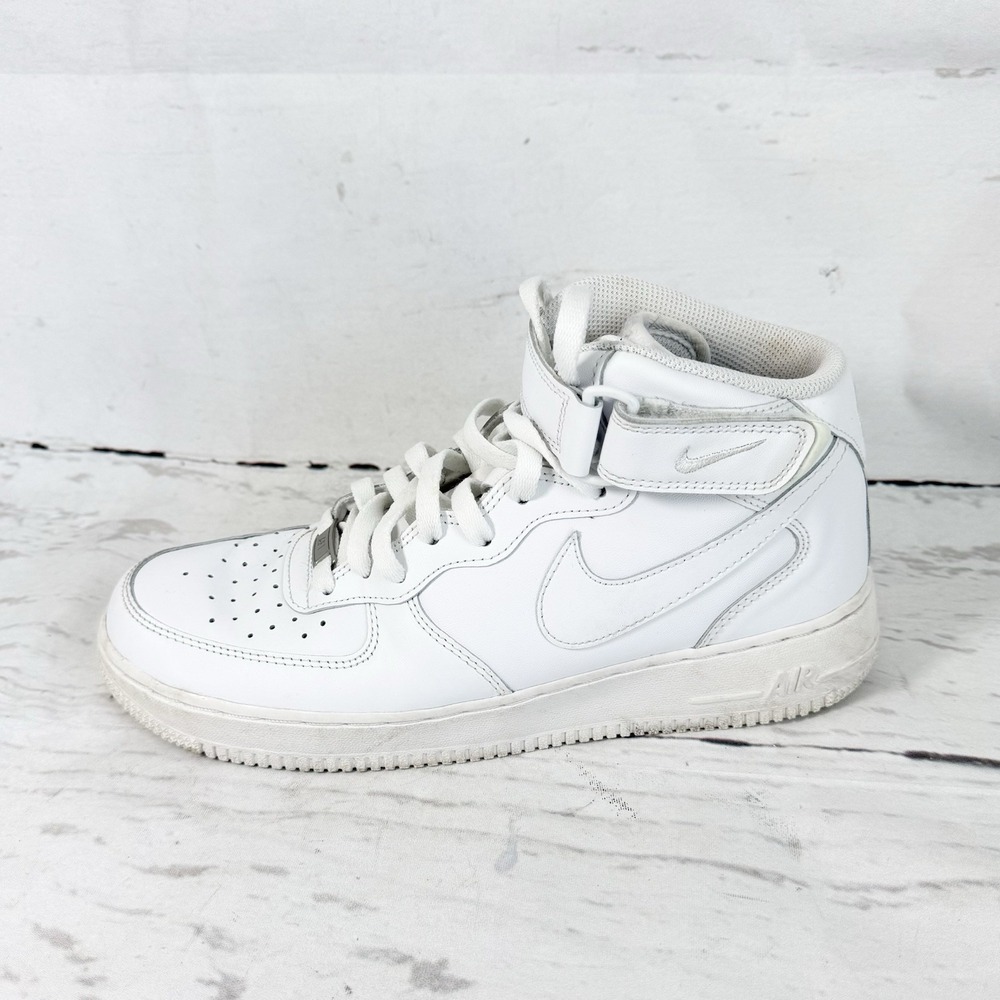 Nike Mens Air Force 1 Mid 07 CW2289-111 White Lace-Up Sneaker Shoes Size 9.5